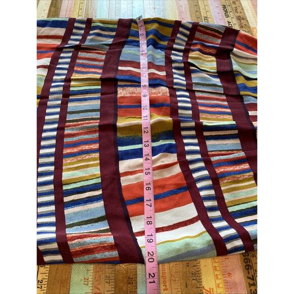 Anthropologie 4 Maeve Au Revoir Colorful Stripe Library Bookshelf Shift Dress S - Picture 15 of 15